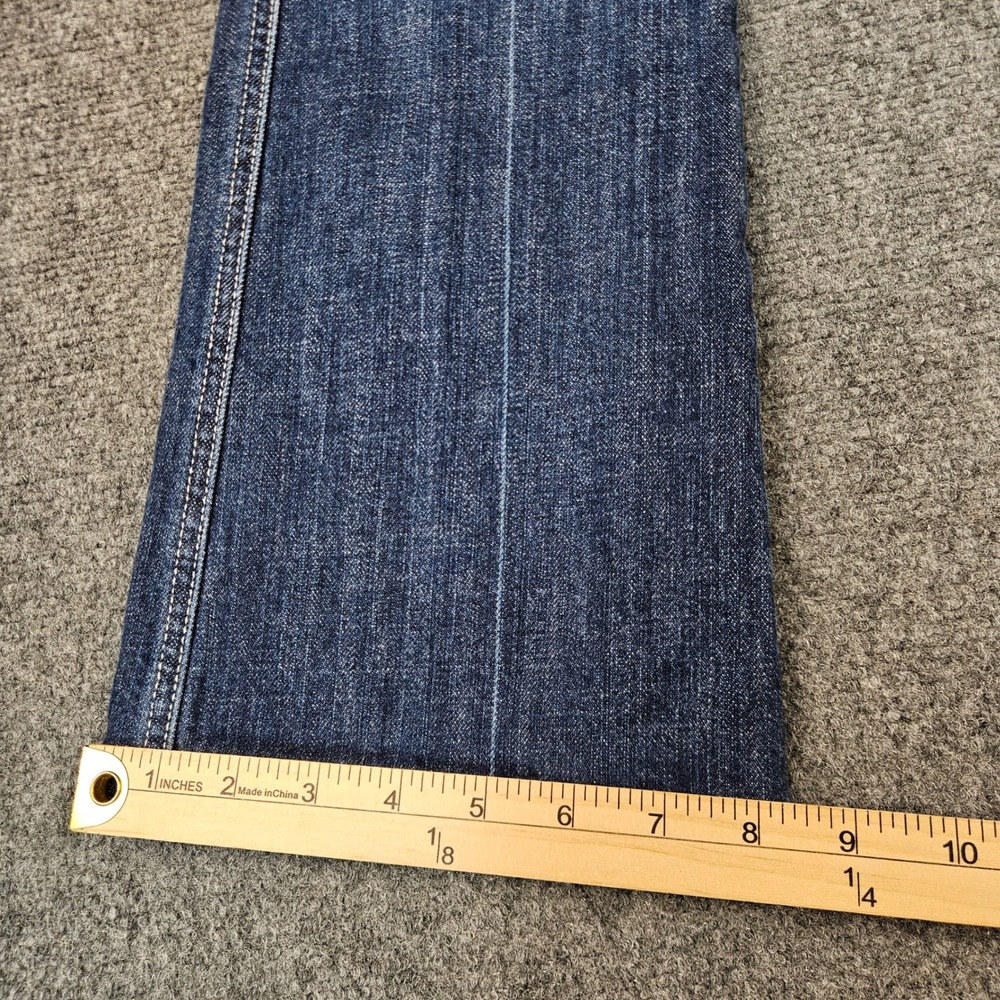 7‎ For All Mankind A Pocket Flare Jeans Medium Wash Blue Denim Size 28 Bootcut - Picture 9 of 11